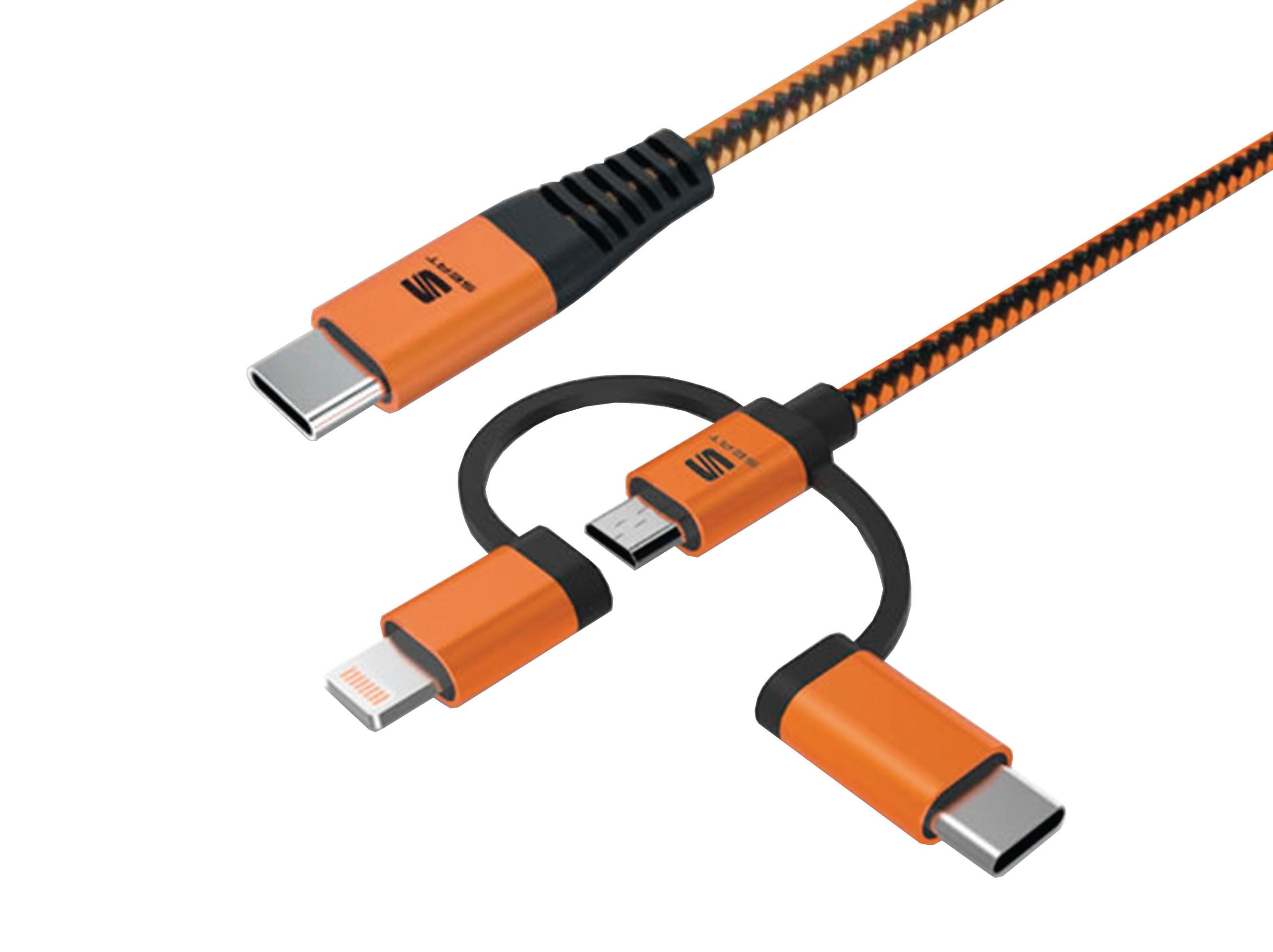 Kabel USB-C 3w1